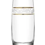 Stiklinių komplektas Lav Gold lines, stiklas, 0.39 l, 6 vnt