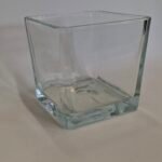 Vazelė stiklinė kvadratinė 7x13cm